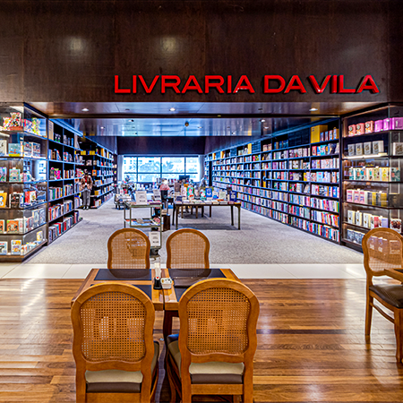 Logo da loja livraria da vila